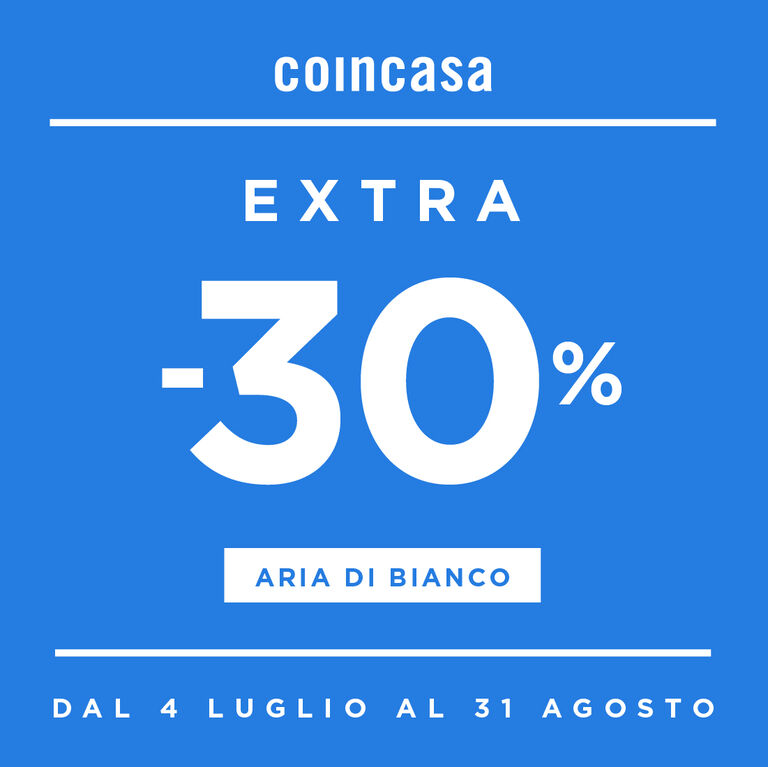 EXTRA 30% SU ARIA DI BIANCO